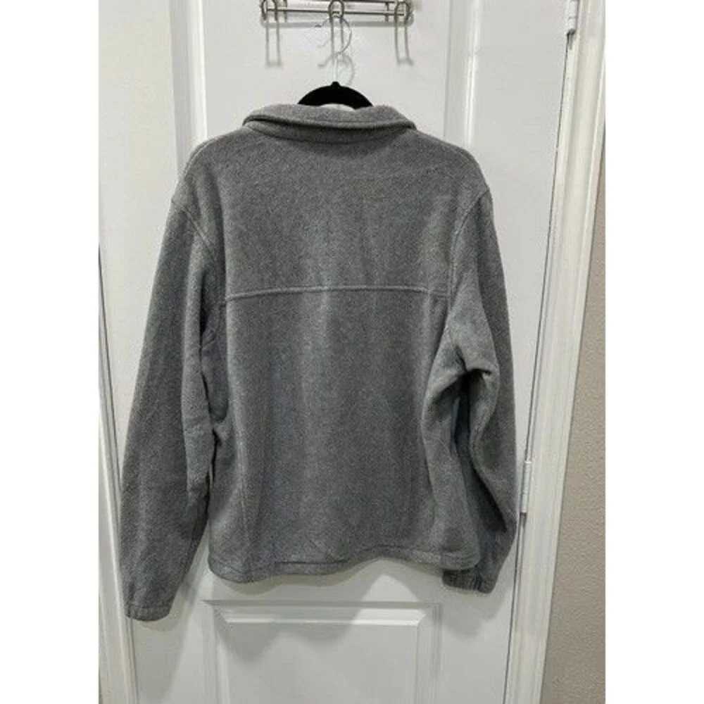 Columbia Mount Grant Fleece Full Zip Jacket Gray Mens Size M XM1247 Lightweight